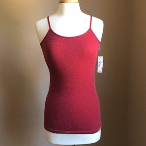 NWT Bisou Bisou Red Gold Tank XS/S